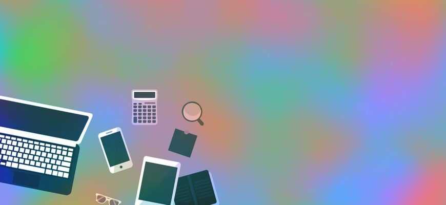 background, top view, colorful