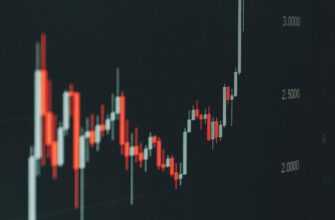 Stock market graph shows fluctuating trends.