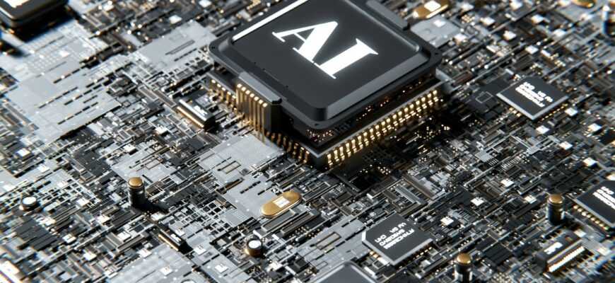 a computer chip with the letter a on top of it