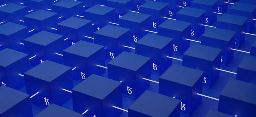 a group of blue cubes with a dollar sign on them