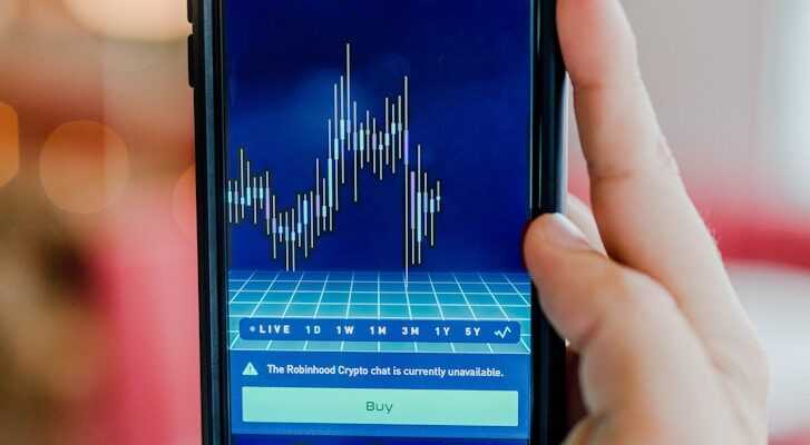 turned-on Android smartphone